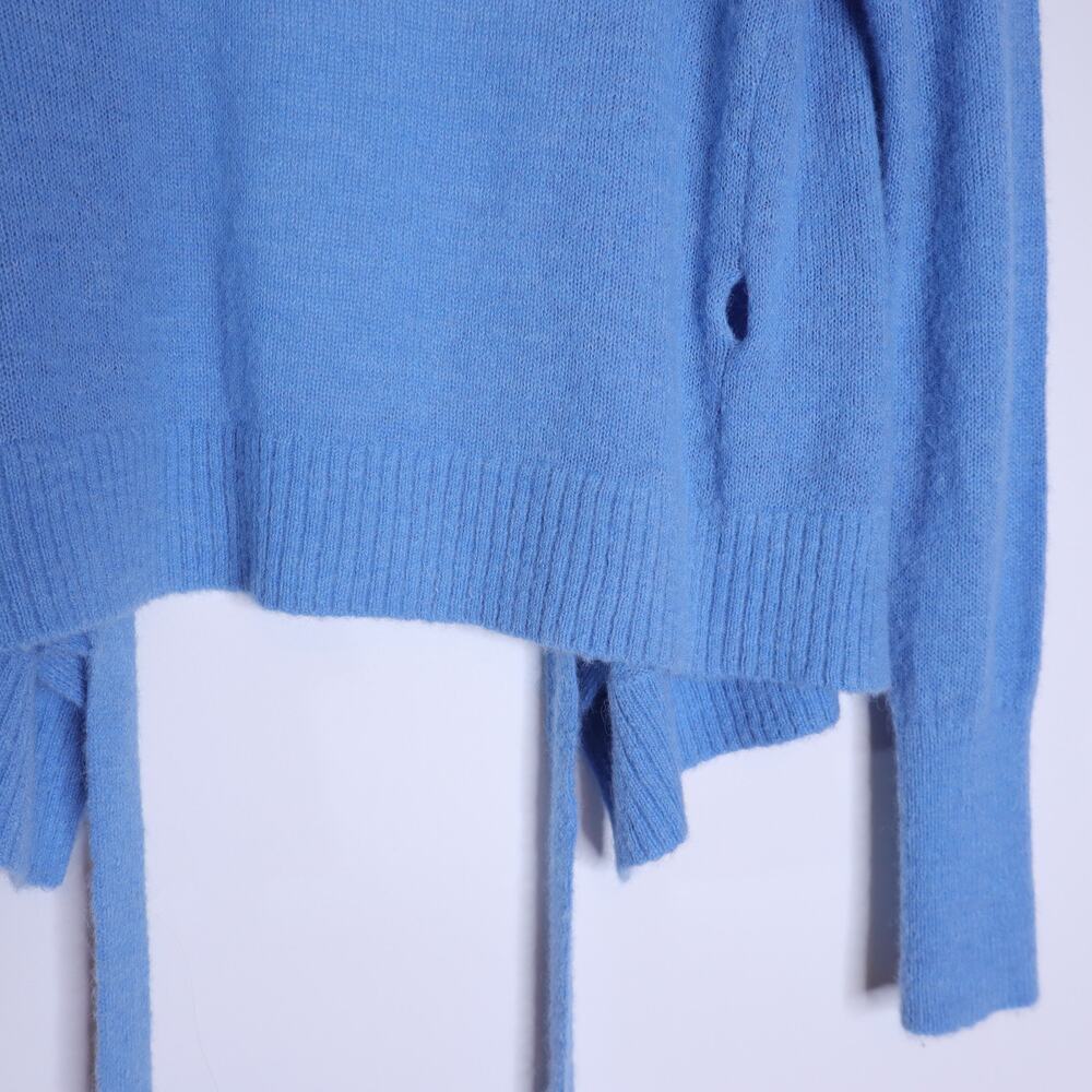 EVERLANE Alpaca Wrap Sweater Heritage Blue Long Sleeve Women's XS - Picture 7 of 10